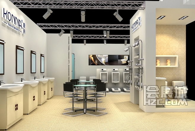 康纳卫浴产品展览展台展示 创新设计与沉浸体验